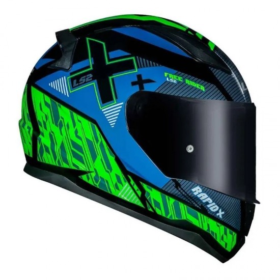 ARTIFICE V2 エメラルドグリーン CAPACETE LS2 FF353 RAPID XTREET VERDE BRILHO